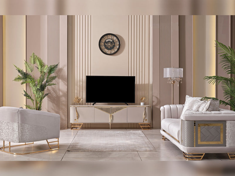 Romans Tv Stand - 130-ROM-TV-C