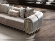 Romeo Stationary Loveseat in Beige - 200-ST-ROM-HENRY07-2