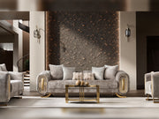 Romeo Stationary Loveseat in Cream - 200-ST-ROM-KENZO20-2
