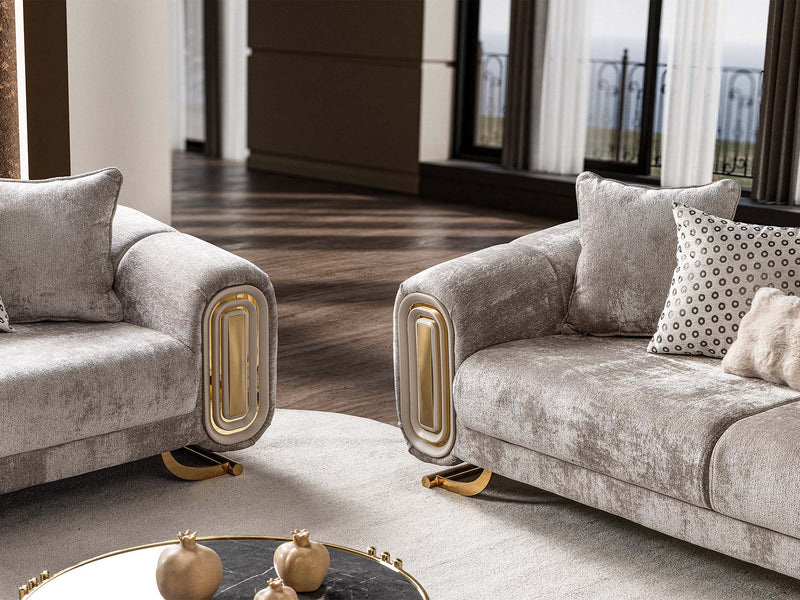 Romeo Stationary Sofa in Beige - 200-ST-ROM-HENRY07-3