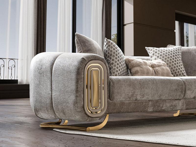 Romeo Stationary Sofa in Beige - 200-ST-ROM-HENRY07-3