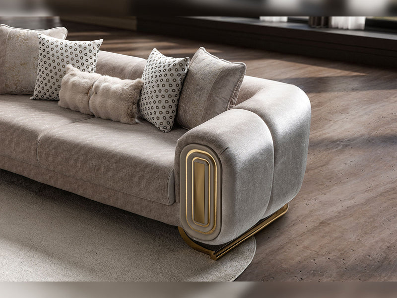 Romeo Stationary Sofa in Beige - 200-ST-ROM-HENRY07-3