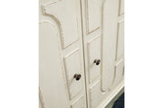 Roranville Antique White Accent Cabinet - Lara FurnitureCabinet