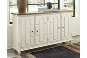 Roranville Antique White Accent Cabinet - Lara FurnitureCabinet