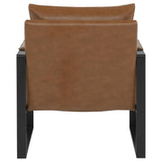 Rosalind Upholstered Track Arm Accent Chair Brown - 903019