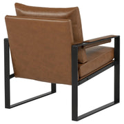 Rosalind Upholstered Track Arm Accent Chair Brown - 903019