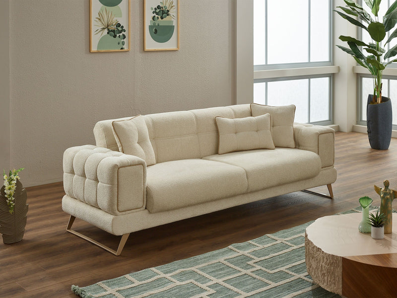Rose Convertible Loveseat in Beige - 200-SIM-ROS-CALVE02-2