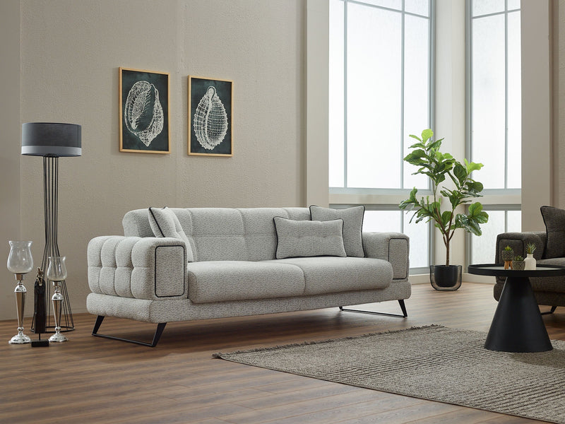 Rose Convertible Loveseat in Dark Grey - 200-SIM-ROS-CALVE18-2