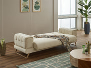 Rose Convertible Sofa in Green - 200-SIM-ROS-CALVE14-3