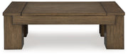 Rosswain Warm Brown Lift-Top Coffee Table - T763-9