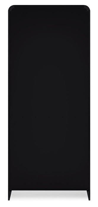 Rowanbeck Black 72" Bookcase - H821-17
