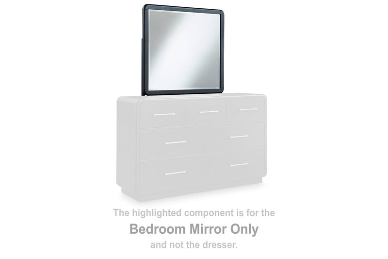 Rowanbeck Black Bedroom Mirror - B821-36