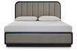 Rowanbeck Gray/Black Upholstered Panel Bedroom Set - Gate FurnitureBedroom Set