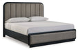 Rowanbeck Gray/Black Upholstered Panel Bedroom Set - Gate FurnitureBedroom Set