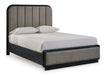 Rowanbeck Gray/Black Upholstered Panel Bedroom Set - Gate FurnitureBedroom Set