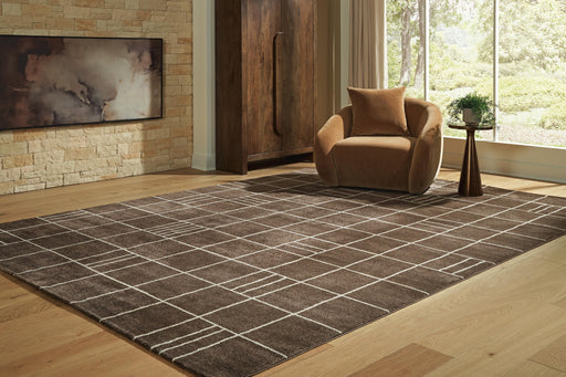 Rowbrook Brown/Tan Extra Large Rug - R408780