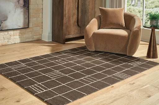 Rowbrook Brown/Tan Medium Rug - R408782
