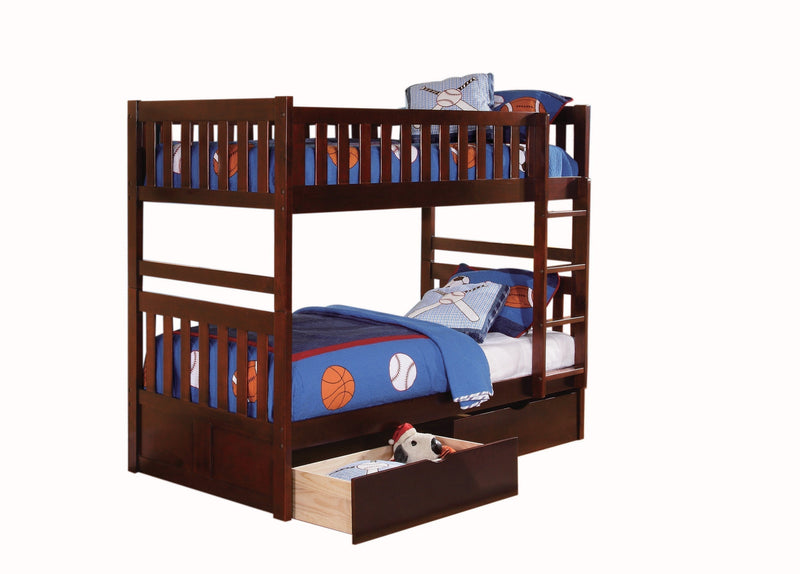 Rowe Cherry Twin/Twin Bunk Bed - Lara FurnitureBunk Bed
