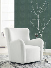 Rowenburg Cream Swivel Glider Accent Chair - A3000797