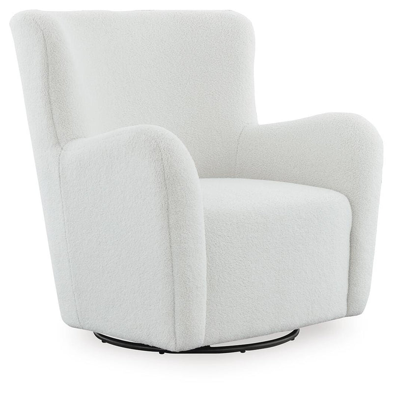 Rowenburg Cream Swivel Glider Accent Chair - A3000797