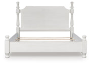 Rowlenstown Antique White California King Poster Bed - PCB823B5