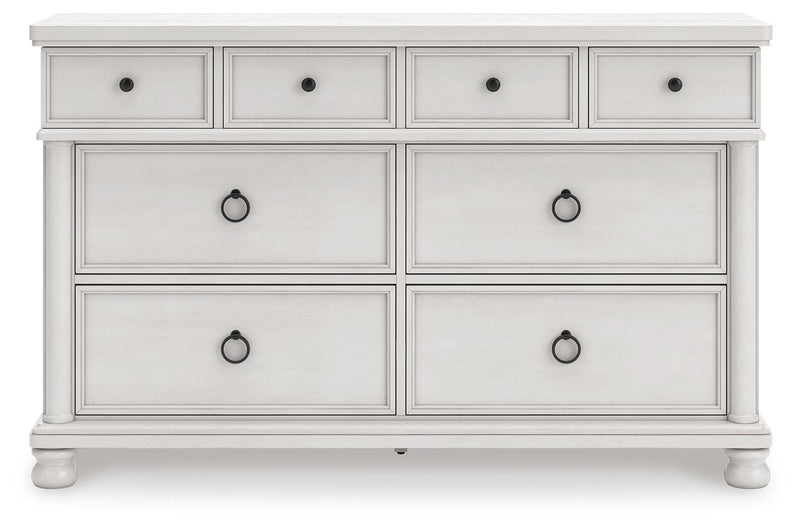 Rowlenstown Antique White Dresser - PCB823-31