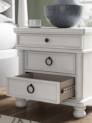 Rowlenstown Antique White Nightstand - PCB823-93