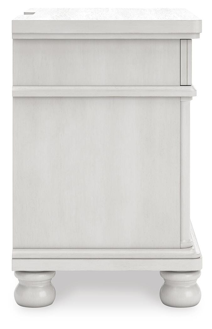 Rowlenstown Antique White Nightstand - PCB823-93