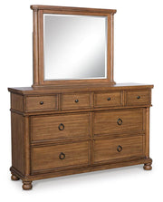 Rowlenstown Brown Dresser and Mirror - PCB824B1