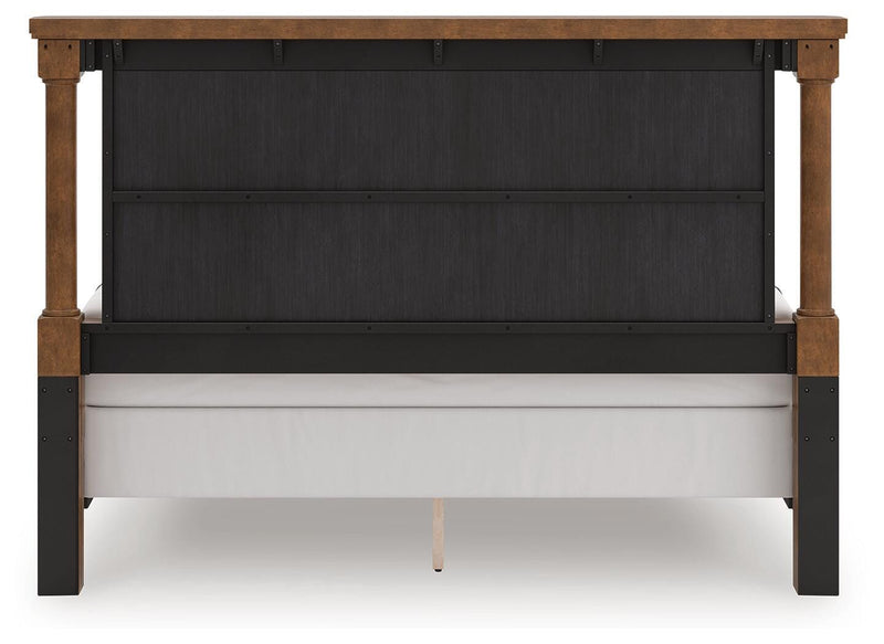 Rowlenstown King Poster Bed, Dresser and 2 Nightstands - PCB824B6