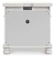 Rowlenstown King Poster Bed, Dresser and Nightstand in Antique White - PKG023875