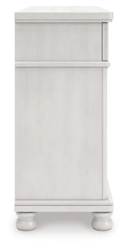 Rowlenstown King Poster Bed, Dresser and Nightstand in Antique White - PKG023875