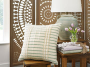 Rowton White/Green Pillow - A1001072P
