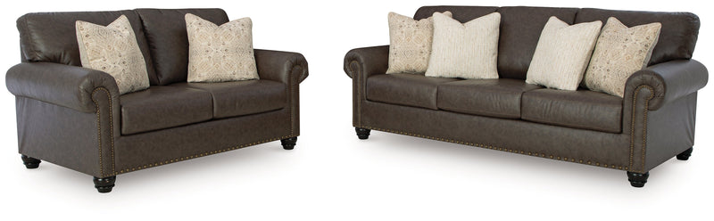 Roxmere Umber Living Room Set - Lara FurnitureLiving Room Set