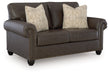 Roxmere Umber Loveseat - Gate FurnitureLoveseat