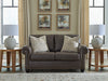 Roxmere Umber Loveseat - Gate FurnitureLoveseat