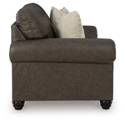 Roxmere Umber Loveseat - Lara FurnitureLoveseat