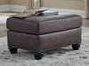 Roxmere Umber Ottoman - Gate FurnitureOttoman