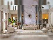 Royal 3-pieces (Sofa & Loveseat & Chair) Livingroom Set Beige in Beige - 101-ROY-ANK529-321