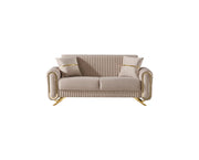 Royal Convertible Loveseat Beige in Beige - 101-ROY-ANK529-2