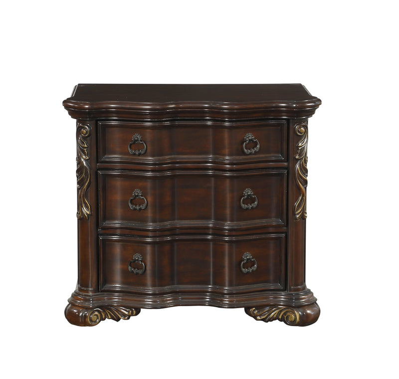 Royal Highlands Rich Cherry Nightstand - Lara FurnitureNightstand