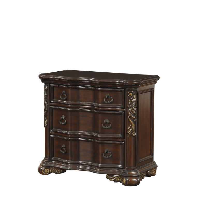 Royal Highlands Rich Cherry Nightstand - Lara FurnitureNightstand