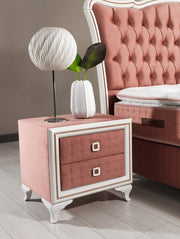Royal King Storage Bed With Headboard Pink - King - 111-ROY-H18-200-SET