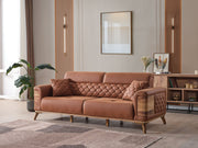 Ruby 3-pieces (Sofa & Loveseat & Chair) Livingroom Set Brick in Brick - 101-RUB-VER095-321