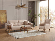 Ruby Chair Beige in Beige - 101-RUB-VER091-B