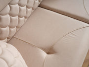 Ruby Convertible Loveseat Beige in Beige - 101-RUB-VER091-2