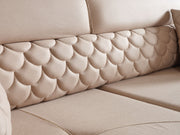 Ruby Convertible Loveseat Beige in Beige - 101-RUB-VER091-2