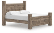 Rusticott Brown King Poster Bed - PCB2260B7