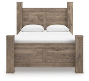 Rusticott Brown Queen Poster Bed - PCB2260B4