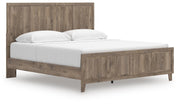 Rusticott King Panel Bed, Dresser, Mirror and Nightstand - PCB2260B11